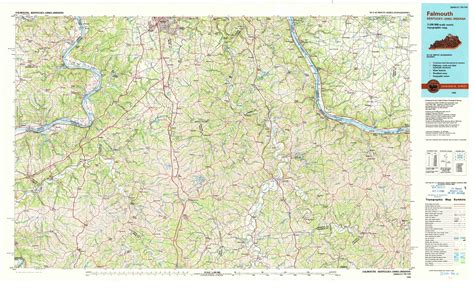 1986 Falmouth, KY - Kentucky - USGS Topographic Map - Historic Pictoric