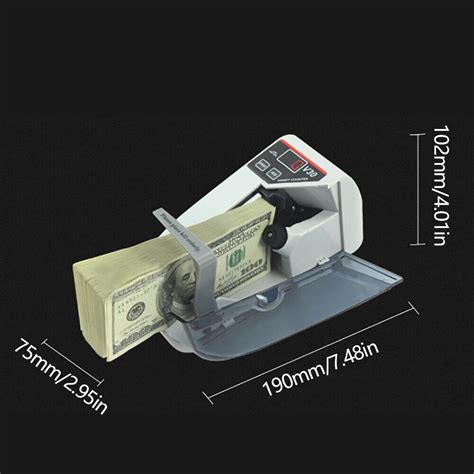 600pcs Min Portable Handy Money Counter Machine Mini Bill Counter Grey Ebay