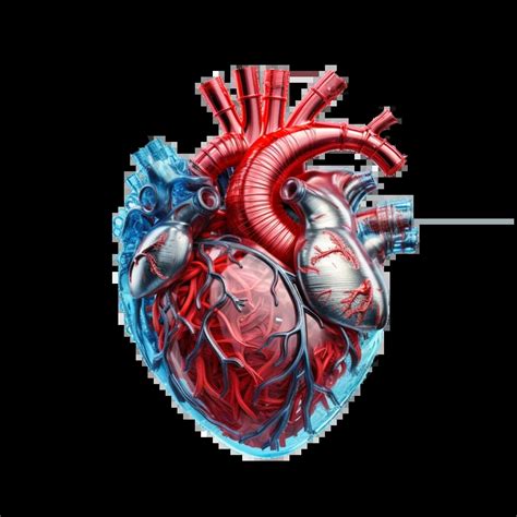 Pretty Realistic Heart Illustration With Isolated Background Png Images