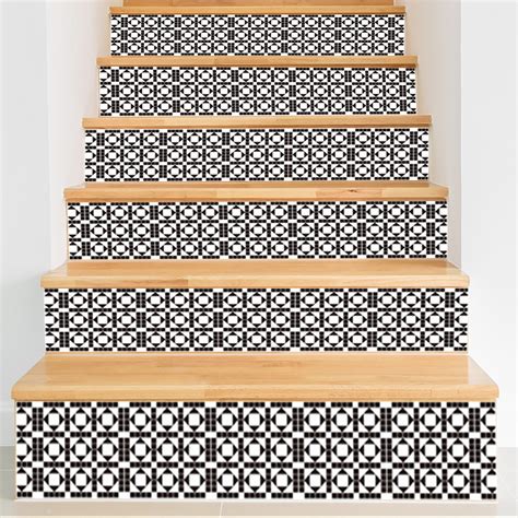 Huayishang Wall Stickers Clearance 6pcs Stair Riser Staircase Stickers