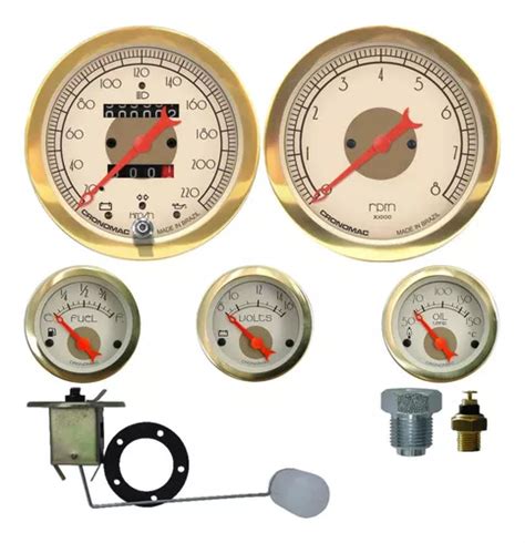 Painel Fusca R Plicas Cronomac Hot Rod Velocimetro Rpm Parcelamento