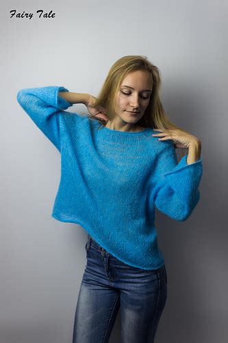 Ravelry Blue Sheer Sweater Pattern By Irina Khoroshaeva