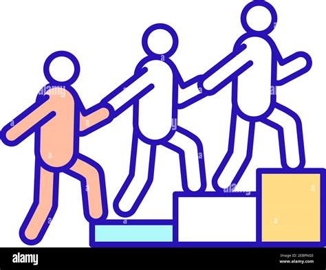 Work in teams RGB color icon Stock Vector Image & Art - Alamy