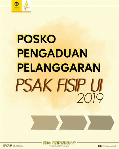 Posko Pengaduan Dpm Fisip Ui