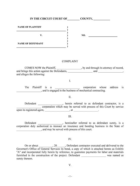 COMES NOW The Plaintiff By And Through Its Attorney Of Record Form