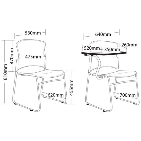 CLASS LECTURE CHAIR, WITH TABLET ARM - RIGHT or LEFT HAND | Fast Office Furniture