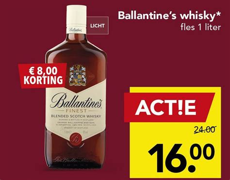 Ballantines Whisky Folder Aanbieding Bij Deen Details