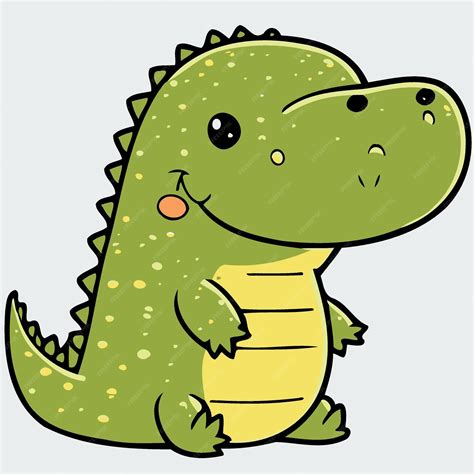 Premium Vector | Cute crocodile reptile animal body