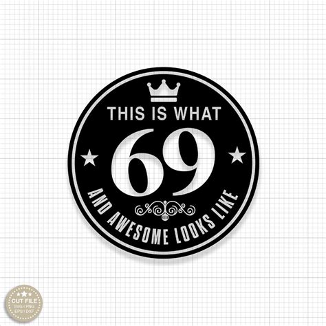 69th Birthday Svg Vintage 69th Birthday Svg 69 Svg Happy 69th Etsy