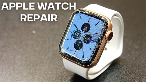 Apple Watch Series 4 Screen Repair Fix Cracked Glass Apple Watch Restoration Youtube