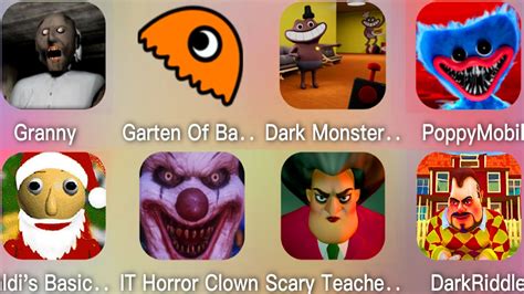 Granny Garten Of Banban Poppy Moblie It Horror Clown Scary Teacher D