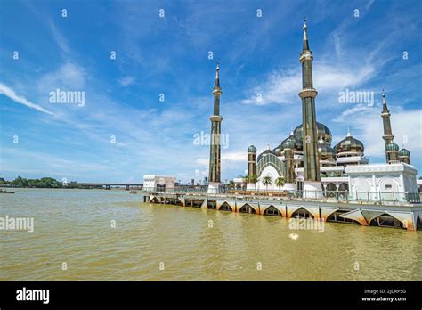 Masjid Kristal Or Crystal Mosque Stood On The Water Of Sungai