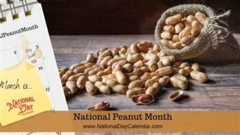 National Peanut Month March National Day Calendar