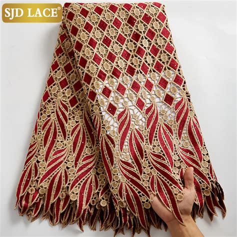 Sjd Lace Cord O De Guipure Africano Cl Ssico Pedras Celebra O