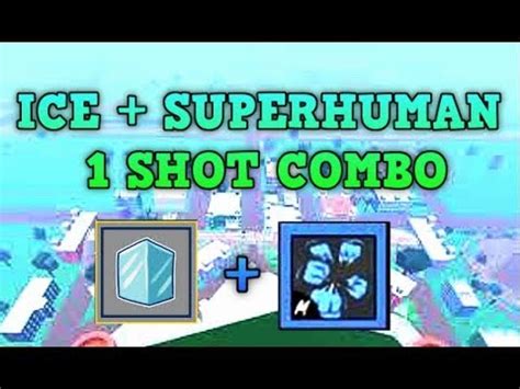 Best Ice Superhuman One Shot Combo L Roblox Blox Fruits Update