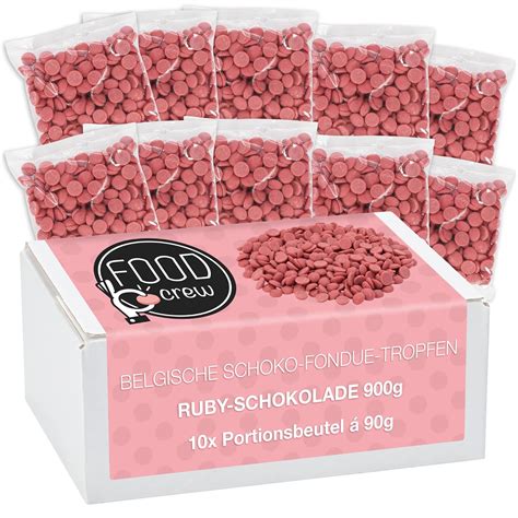 Food Crew G Belgische Ruby Schokolade Drops Chocolate Chips