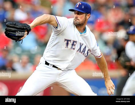 30 Aug 2016 Texas Rangers Starting Pitcher Cole Hamels Delivers A