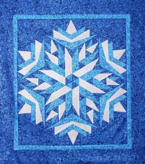 Snowflake Quilt Pattern Free Web Make A Beautiful Snowflake Quilt With ...