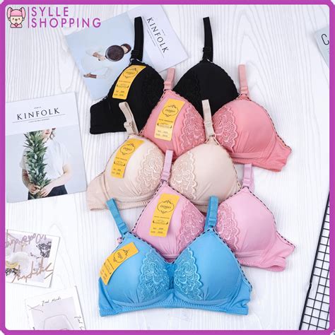 Jual Sylle Bh Oimio Motif Renda Kupu Bh Busa Tanpa Kawat Kancing Bra