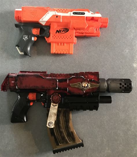 Nerf Stryfe To Warhammer 40k Bolter Comparison