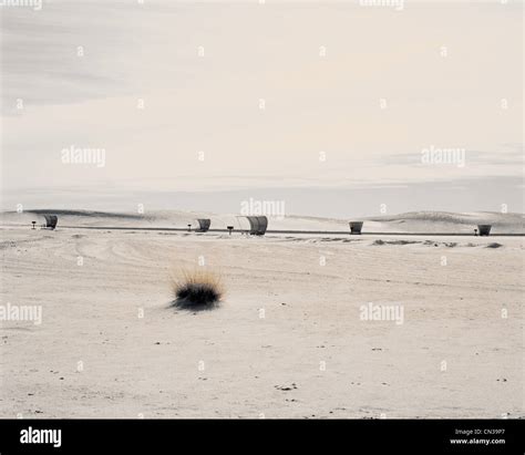 Shelters In White Sands National Park New Mexico Usa Stock Photo Alamy