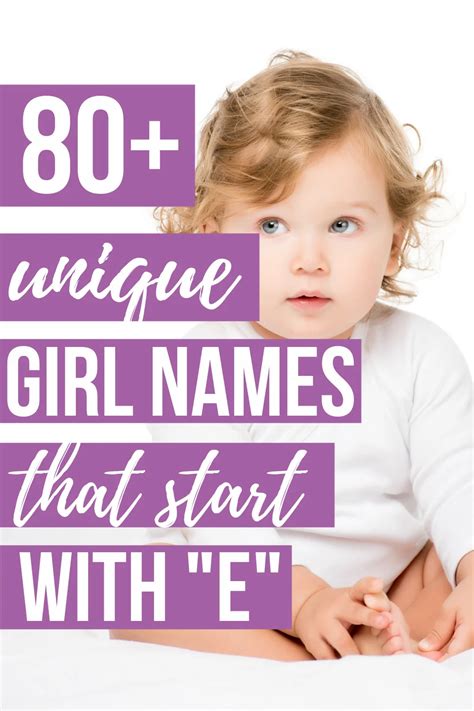 Unique Baby Girl Names That Start With E Artofit