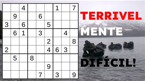 SUDOKU TERRIVELMENTE DIFÍCIL YouTube