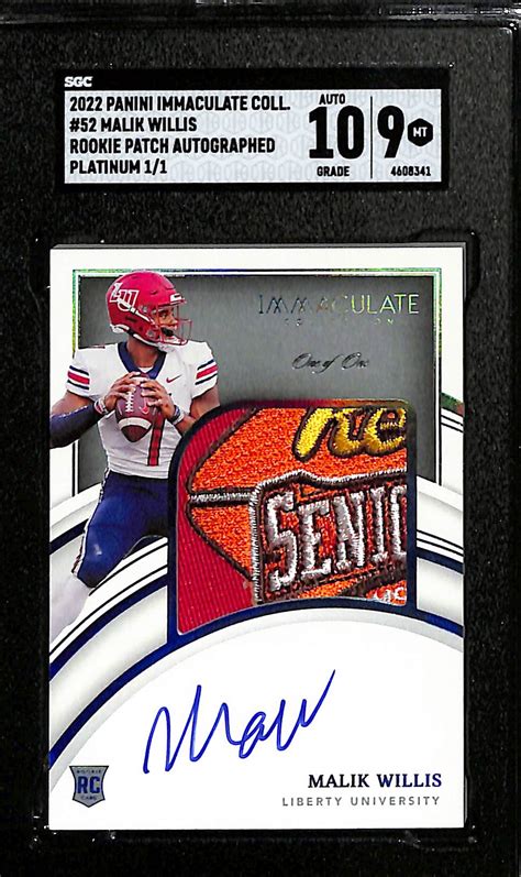 Lot Detail Panini Immaculate Collection Malik Willis Rookie