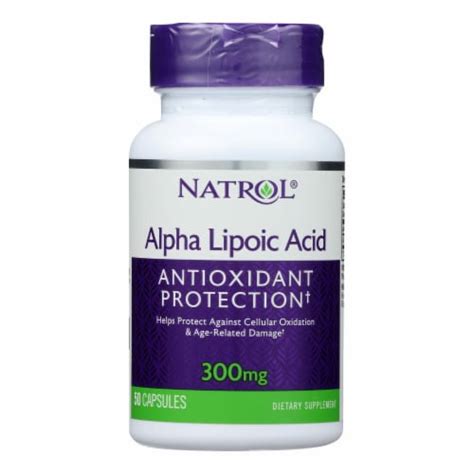 Natrol Alpha Lipoic Acid 300 Mg 50 Capsules Case Of 1 50 CAP