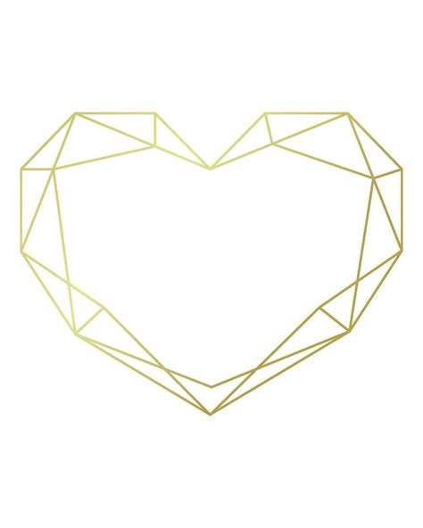 Luxury Golden Heart Shape Frame Illustration 36172820 Vector Art At