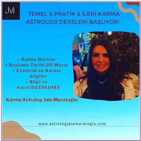 Karma Astroloji dersleri başlıyor Astrolog Jale Muratoğlu