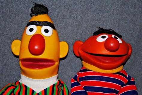 BERT and ERNIE Hand Puppets Sesame Street Muppets 1970s - RARE! | #1927532256