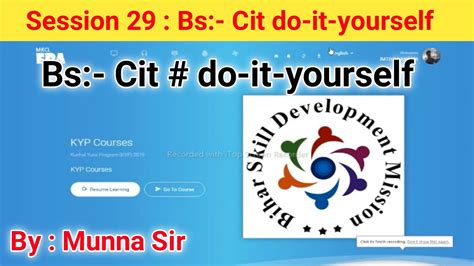 Bs Cit Session 29 Do It Yourself Kyp Session 29 Do It Yourself