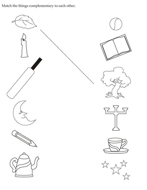 Match The Things Complementary To Each Other Activities For