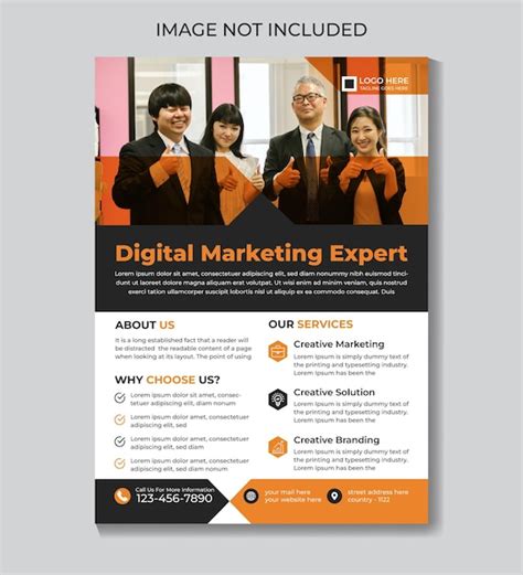 Moderne Digitale Marketing Flyer Designvorlage F R Unternehmen