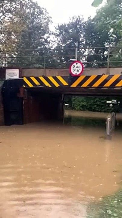 Storm Babet Floods Suffolks Most Bashed Bridge Video Dailymotion