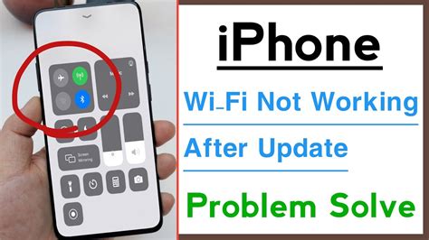 Iphone Wi Fi Not Working After Update Problem Solve Youtube