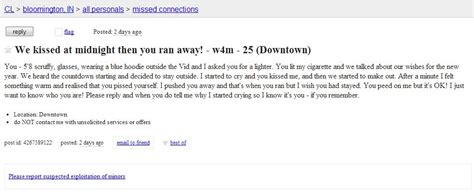 Woman Posts Craigslist Ad To Find New Years Eve Lover Who Peed On Her