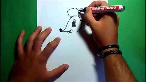 Como Dibujar Un Raton Paso A Paso How To Draw A Mouse Youtube