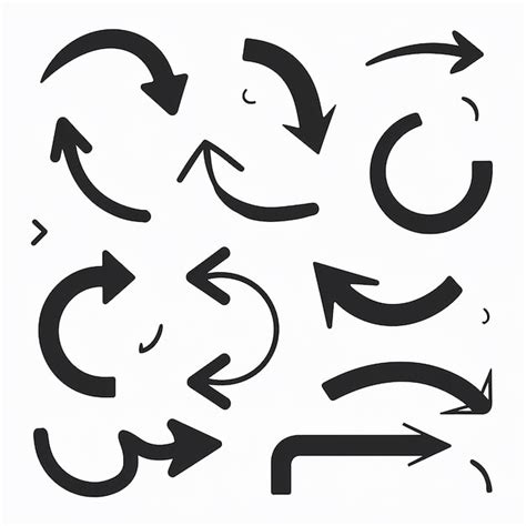 premium vector  collection  arrows  arrows pointing