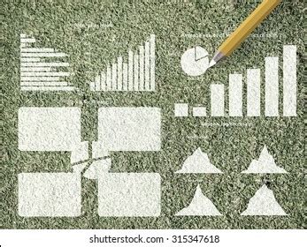 Market Concept Pencil Drawing Graphs Diagrams Stock Illustration 315347618 | Shutterstock