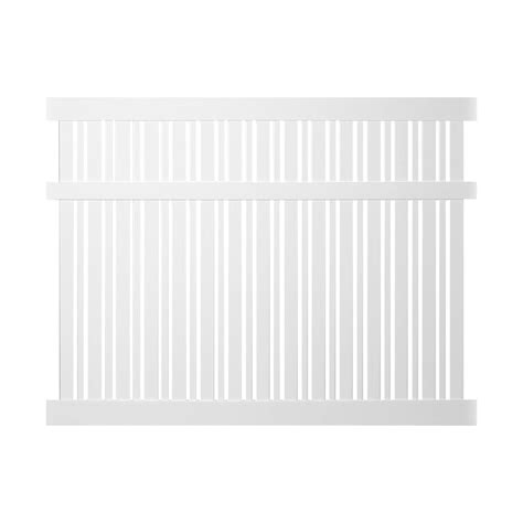 Weatherables Davenport Ft H X Ft W White Vinyl Semi Privacy Fence