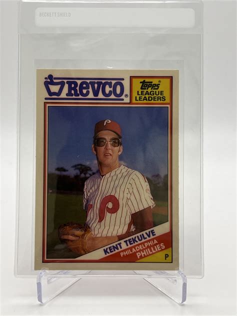 Topps Revco Kent Tekulve Baseball Card Mint Free Shipping Ebay