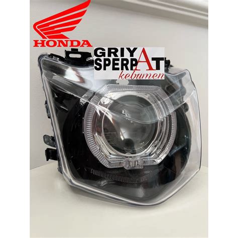 Jual LAMPU DEPAN BEAT KARBU OLD BILLED BILED ASLI PROJECTOR TURBO