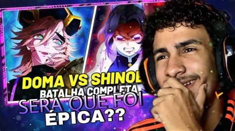 REACT DOMA VS SHINOBU BATALHA COMPLETA VEJA COMO FOI DEMON SLAYER