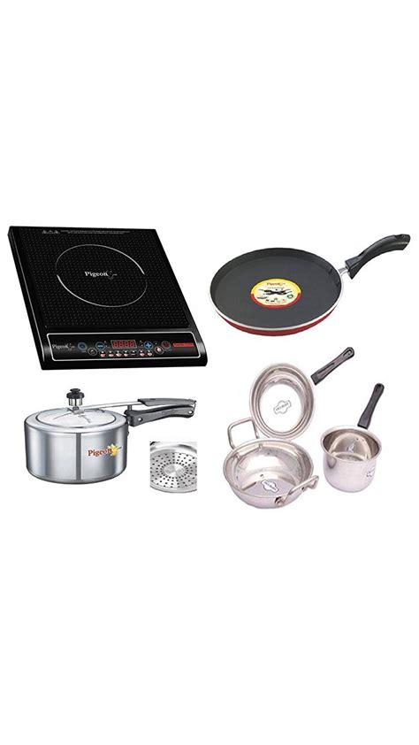 Buy Pigeon By Stovekraft Rapido Cute Watt Induction Cooktop Set