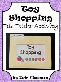 Math File Folder Activity Toy Shopping By Erin Thomson S Primary