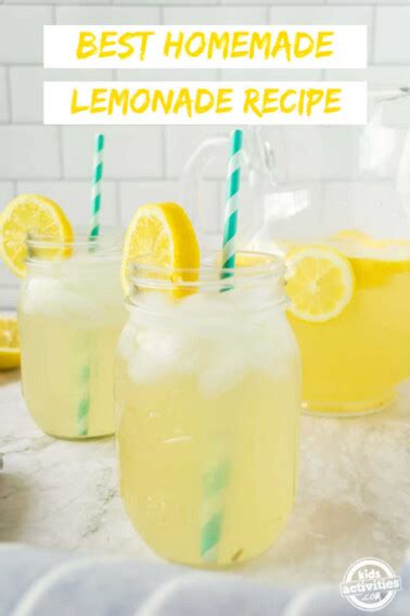 Absolute Best Lemonade Recipe Only 3 Ingredients • Kids Activities Blog