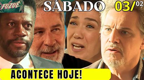 FUZUÊ capítulo de hoje SÁBADO 03 02 2024 resumo da novela FUZUÊ