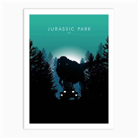 Jurassic Park Art Print By Wolf And Rocket Fy